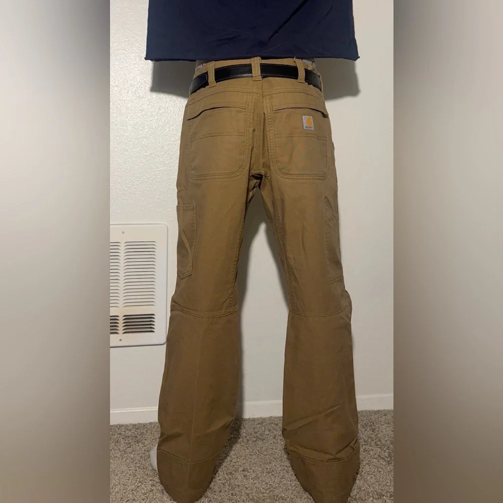 Carhartt Men's Tan Work Chinos - Straight Leg